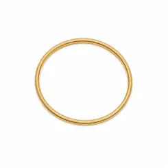 PULSEIRA ARO ONDULADO BANHADA A OURO 18K