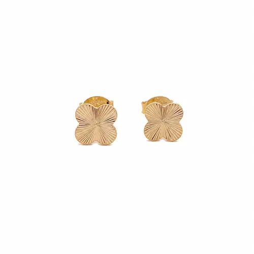 BRINCO TREVO RADIANTE G BANHADO A OURO 18K