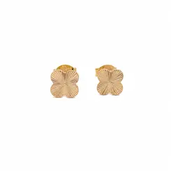 BRINCO TREVO RADIANTE G BANHADO A OURO 18K