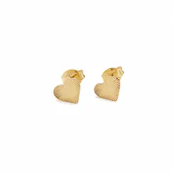 BRINCO CORAÇÃO RADIANTE M BANHADO A OURO 18K