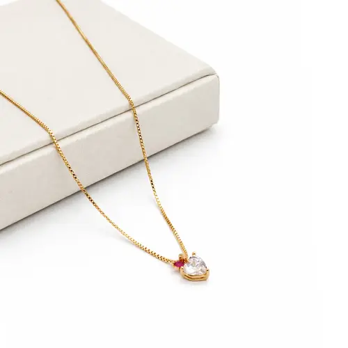 CHOKER MAÇÃ BANHADA A OURO 18K