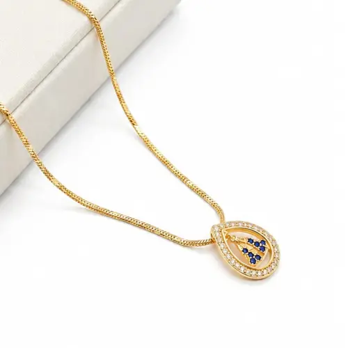 COLAR SANTA BANHADO A OURO 18K