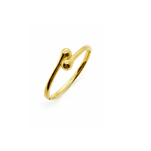 BRACELETE ESFERAS DUPLAS AÇO INXIDÁVEL