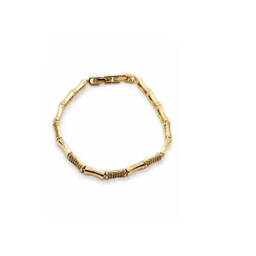 PULSEIRA ARTICULADA BANHADA A OURO 18K