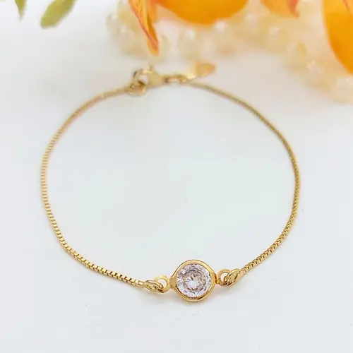 PULSEIRA ALBA RING BANHADA A OURO 18K