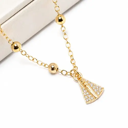 CHOKER SANTA BANHADA A OURO 18K