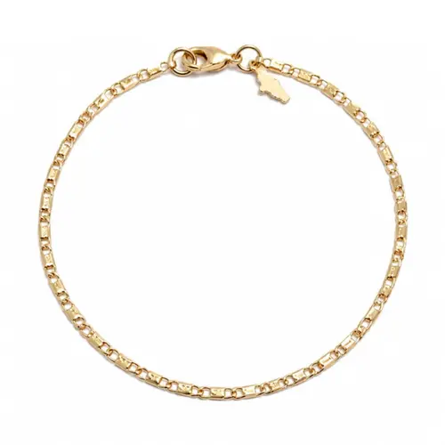 PULSEIRA MASCULINA INFANTIL BANHADA A OURO 18K