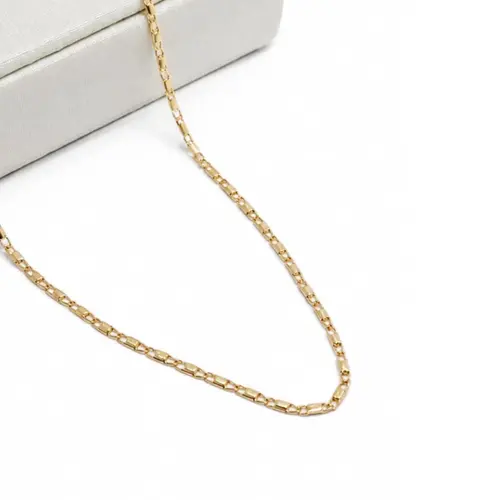 CORRENTE MASCULINA INFANTIL BANHADA A OURO 18K