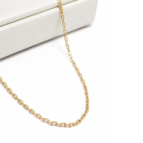 CORRENTE MASCULINA INFANTIL BANHADA A OURO 18K