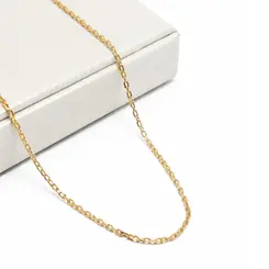 CORRENTE MASCULINA INFANTIL BANHADA A OURO 18K