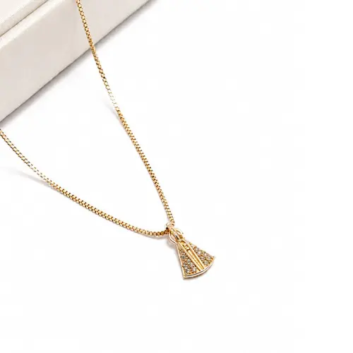 COLAR SANTA BANHADA A OURO 18K
