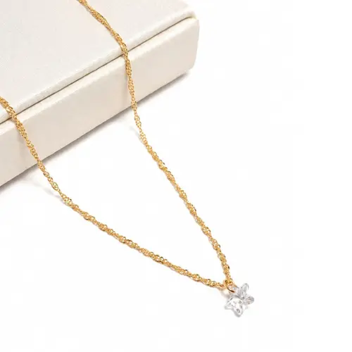 CHOKER ESTRELA BANHADA A OURO 18K