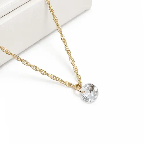 CHOKER PONTO DE LUZ M BANHADA A OURO 18K