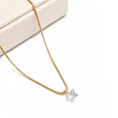 CHOKER ESTRELA BANHADA A OURO 18K