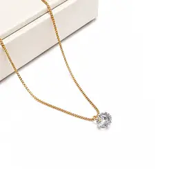 CHOKER PONTO DE LUZ M BANHADA A OURO 18K