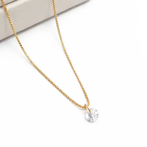 CHOKER PONTO DE LUZ P BANHADA A OURO 18K