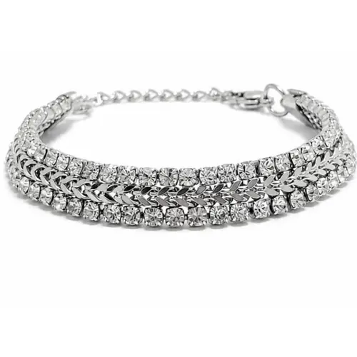 PULSEIRA CRAVEJADA 3 FILEIRAS EM AÇO INOXIDAVEL