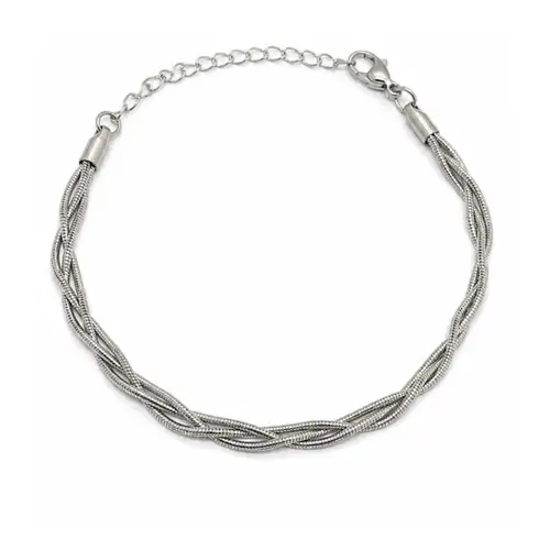 PULSEIRA TRANÇADA EM AÇO INOXIDAVEL