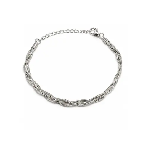 PULSEIRA TRANÇADA EM AÇO INOXIDAVEL