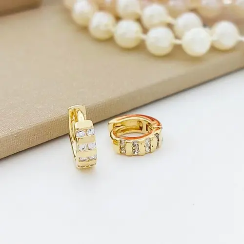 Brinco Argola Empire Banhado a Ouro 18K