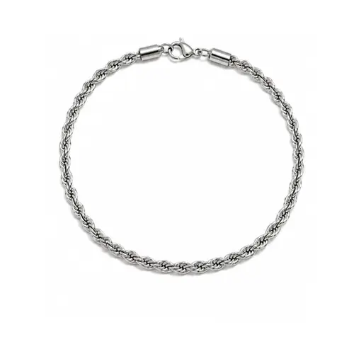 PULSEIRA CORDÃO BAIANO EM AÇO INOXIDAVEL