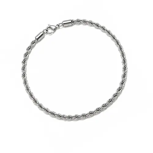 PULSEIRA CORDÃO BAIANO EM AÇO INOXIDAVEL