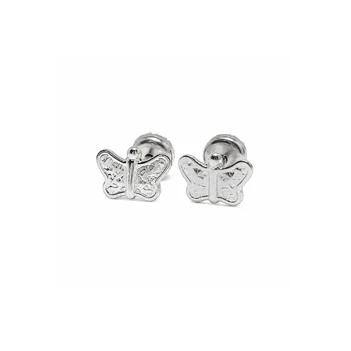 BRINCO BABY BORBOLETA AÇO INOXIDAVEL