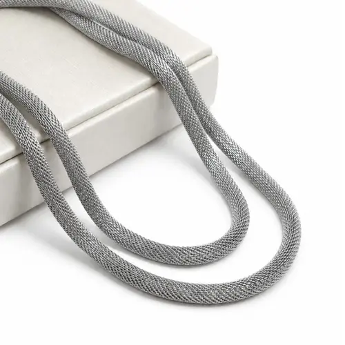 CHOKER MALHA TELA EM AÇO INOXIDAVEL