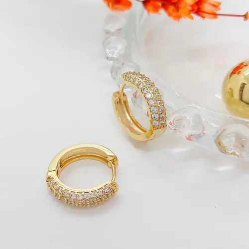 Brinco Argola Lumina Banhado a Ouro 18K