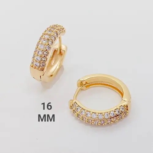 Brinco Argola Lumina Banhado a Ouro 18K