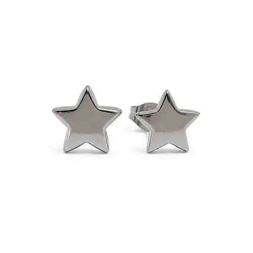 BRINCO ESTRELA LISA EM AÇO INOXIDAVEL