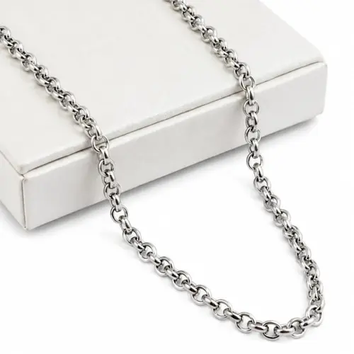 CHOKER ELO PORTUGUÊS EM AÇO INOXIDAVEL