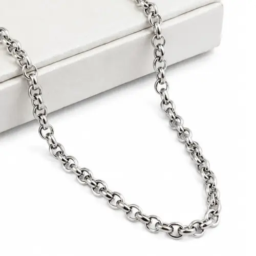CHOKER ELO PORTUGUÊS EM AÇO INOXIDAVEL