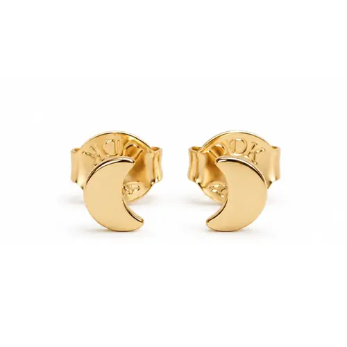 BRINCO LUA BANHADO A OURO 18K
