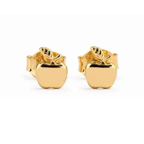 BRINCO MAÇÃ BANHADO A OURO 18K