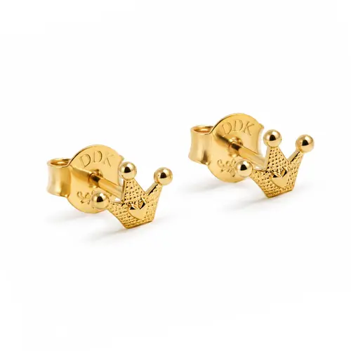 BRINCO COROA BANHADO A OURO 18K