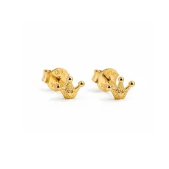 BRINCO COROA BANHADO A OURO 18K