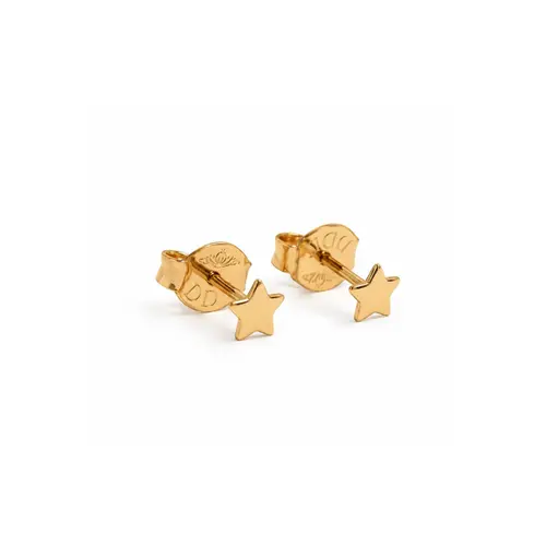 BRINCO ESTRELA BANHADO A OURO 18K