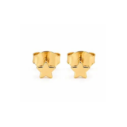 BRINCO ESTRELA BANHADO A OURO 18K