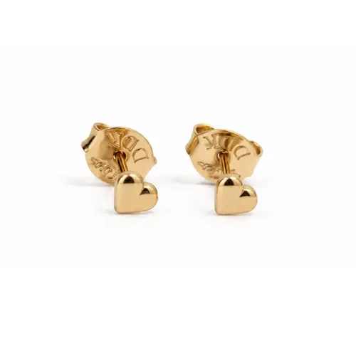 BRINCO CORAÇÃO LISO BANHADO A OURO 18K