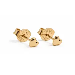 BRINCO CORAÇÃO LISO BANHADO A OURO 18K