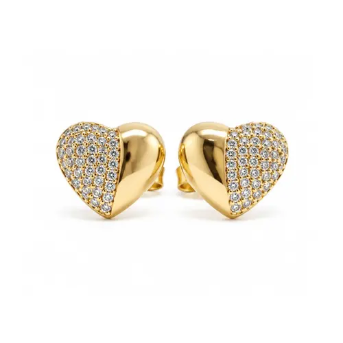 BRINCO CORAÇÃO BANHADO A OURO 18K