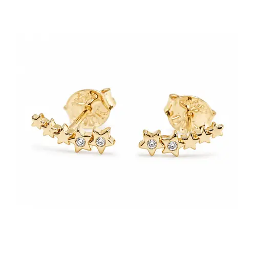 BRINCO ESTRELAS BANHADO A OURO 18K