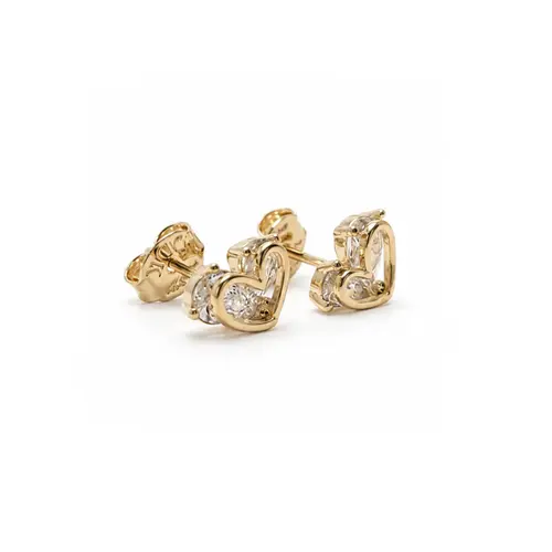 BRINCO CORAÇÃO BANHADO A OURO 18K