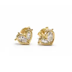 BRINCO CORAÇÃO BANHADO A OURO 18K