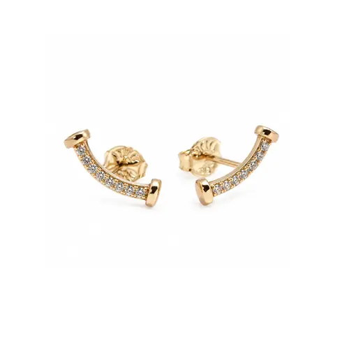 BRINCO CRAVEJADO BANHADO A OURO 18K