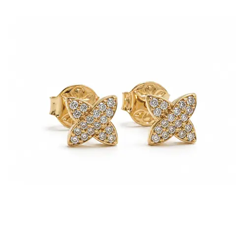BRINCO TREVO BANHADO A OURO 18K