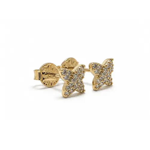 BRINCO TREVO BANHADO A OURO 18K