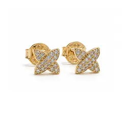 BRINCO TREVO BANHADO A OURO 18K