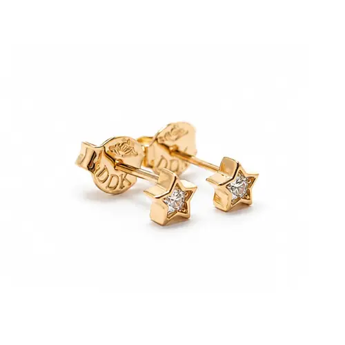 BRINCO ESTRELA BANHADO A OURO 18K